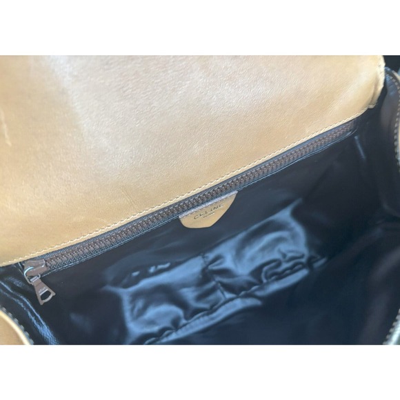 CELINE Macadam Crossbody Bag Shoulder Bag Beige/Brown PVC Leather Pre-owned‎ - Picture 7 of 10